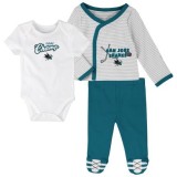 San Jose Sharks body de copii 3 Piece Set - Batole 3-6 Měs&iacute;ců
