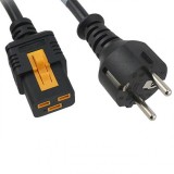 Cablu de alimentare cu blocare Schuko la C19 2m, 6051.2043, Oem