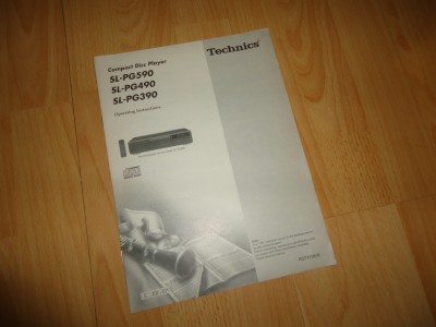 Manual CD player Technics SL-PG590, SL-PG490, SL-PG390 (1998) foto