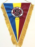 Fanion brodat de protocol-fotbal-AC SPARTA PRAGA (Cehia)dimensiuni mari 44x31cm