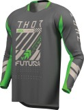 Tricou atv/cross Thor Launchmode Futura, culoare gri/verde, marime L Cod Produs: MX_NEW 29108420PE