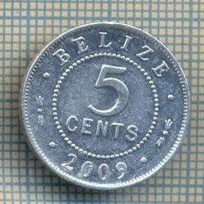 12168 MONEDA -BELIZE - 5 CENTS -ANUL 2009 -STAREA CARE SE VEDE