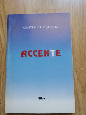 Cristian Popisteanu - Accente, 1997 - dedicatie si autograf foto