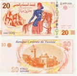 Bancnota Tunisia 20 Dinari 2011 P-93b UNC Necirculata