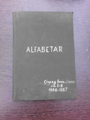 ALFABETAR CIUPAS ANCA ELENA, CLASA IB, 1986-1987 foto