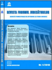 Revista Forumul judecatorilor - Nr. 1 2010 foto