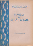 Revista De Fizica Si Chimie - Anul XXVI, Nr.:1 , IANUARIE 1989