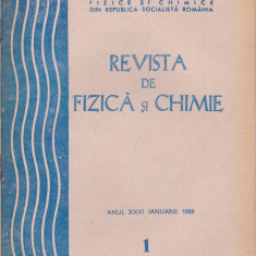 Revista De Fizica Si Chimie - Anul XXVI, Nr.:1 , IANUARIE 1989