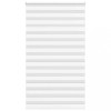 Jaluzea tip zebra alb lățime țesătură 130,9 cm poliester