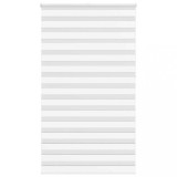 vidaXL Jaluzea tip zebra alb lățime țesătură 130,9 cm poliester