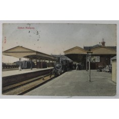 ANGLIA , GARA NEWQUAY , CARTE POSTALA , INCEPUTUL SEC. XX