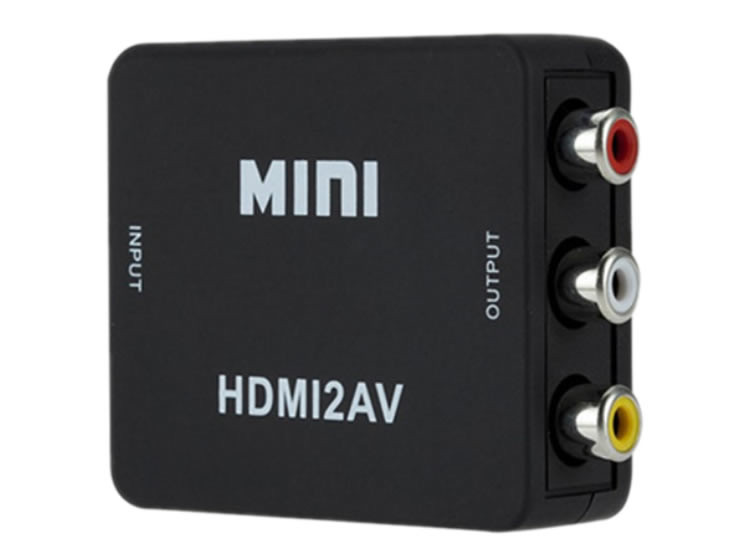 Adaptor HDMI la AV, Active, Full HD, convertor HDMI digital la 3 x RCA  analog, cu mufa video si sunet audio mama, cablu alimentare USB 5V,  compatibili | Okazii.ro