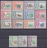 DB1 Doar Fauna Asia Ocupatii Uzuale 1961 Borneo de Nord 15 v. MNH, Nestampilat