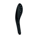 Cap de duș stimulator WOMANIZER Wave Black, pentru stimularea clitorisului, 3 tipuri de jet, 2 intensități, negru