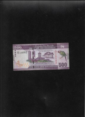Sri Lanka 500 rupees rupii 2016 seria408582 foto