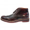 Ghete barbati, din piele naturala, marca Johnny, 7358-30-14, bordo 44