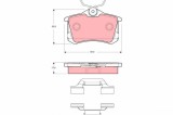 TRW GDB1416 set placute frana,frana disc