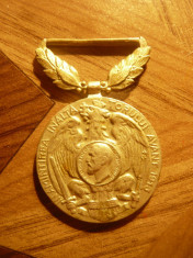 Medalie Inaltatorul Avant - Trecerea Dunarii al II-lea Razboi Balcanic ,Carol I foto