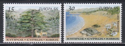Ciprul Grec 1999 - EUROPA - Rezervații și parcuri naturale, MNH foto
