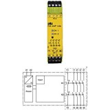 Modul Extensie PZE X4VP 24VDC 1-IN 4-OUT