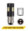 Set Becuri LED Canbus compatibile P21/5W Portocaliu
