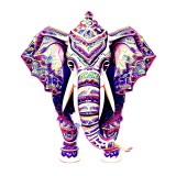 Cumpara ieftin Sticker decorativ, Elefant, Albastru, 60 cm, 10196ST, Oem