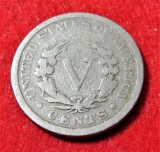 Statele Unite ale Americii, SUA (USA) - 5 CENTS 1893 (385)