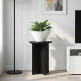 vidaXL Suport pentru plante 2 pcs Negru &Oslash;29,5 x 40 cm Lemn prelucrat 899736