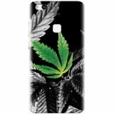 Husa silicon pentru Huawei P10 Lite, Trippy Pot Leaf Green