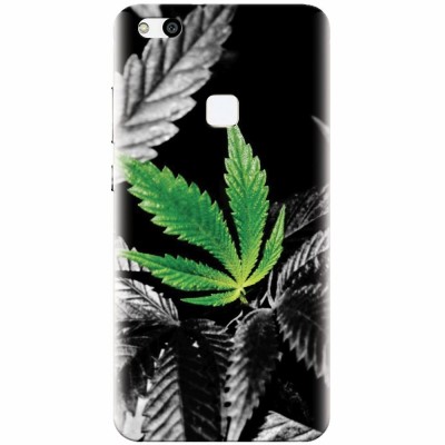 Husa silicon pentru Huawei P10 Lite, Trippy Pot Leaf Green foto