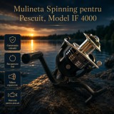 Mulineta Spinning pentru Pescuit, Model IF 4000