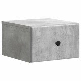 vidaXL Dulap de noapte suspendat cu sertar Gri Beton 34,5 x 33 x 20 cm 899111