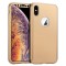 Husa 360&deg; Full Protection - iPhone XS MAX - Auriu - (fata + spate + folie de protectie din sticla)