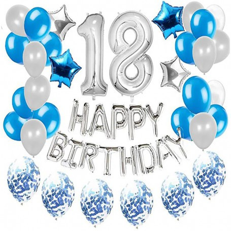 Set 33 baloane pentru petrecere, aniversare HAPPY BIRTHDAY - 18