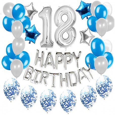 Set 33 baloane pentru petrecere, aniversare HAPPY BIRTHDAY - 18