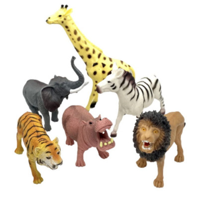 Set 6 figurine cu animale mari salbatice &amp;ndash; Wild Playset foto