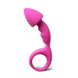 Dildo anal Curved Comfort Magenta