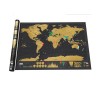 Harta Razuibila Negru-Auriu 82.5x59.4cm - Harta Lumii Decorativa, Calitate Premium