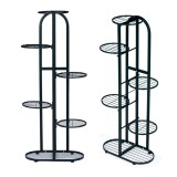 Suport metalic modern pentru flori 6 niveluri, negru