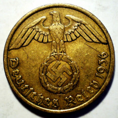 D.018 GERMANIA 10 REICHSPFENNIG 1936 A RARA