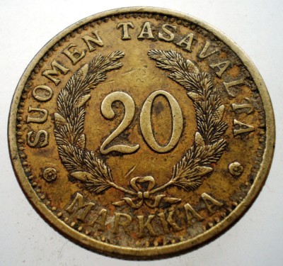 C.206 FINLANDA 20 MARKKAA 1938 foto