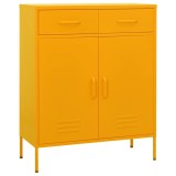 Gossi dulap de depozitare, galben mustar, 80x35x101,5 cm, otel