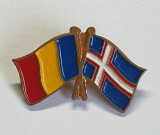 INSEMN steag - drapel Romania &amp; Islanda