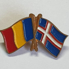 INSEMN steag - drapel Romania & Islanda