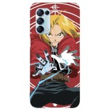 Husa compatibila cu Oppo A5 (2020) model Edward Elric Fullmetal Alchemist, Silicon, TPU, Viceversa, Transparent, Carcasa