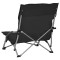 Scaune pliante 2 buc. Material textil negru - 4