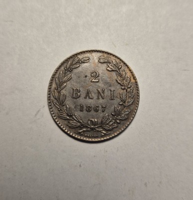 2 bani 1867 Heaton Piesa Frumoasa de Colectie foto