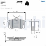 DELPHI LP3346 set placute frana,frana disc