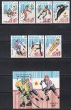 Nicaragua 1984 - Jocurile Olimpice de iarnă - Sarajevo, Serie + PA + Colita, SET COMPLET, MNH