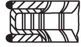 MAHLE 011 08 N0 Set segmenti piston